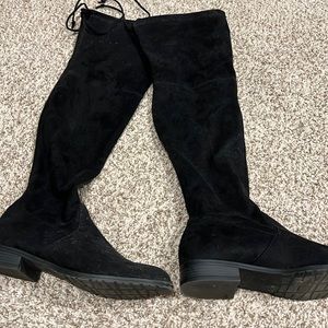 Thigh high black boots size 7 1/2